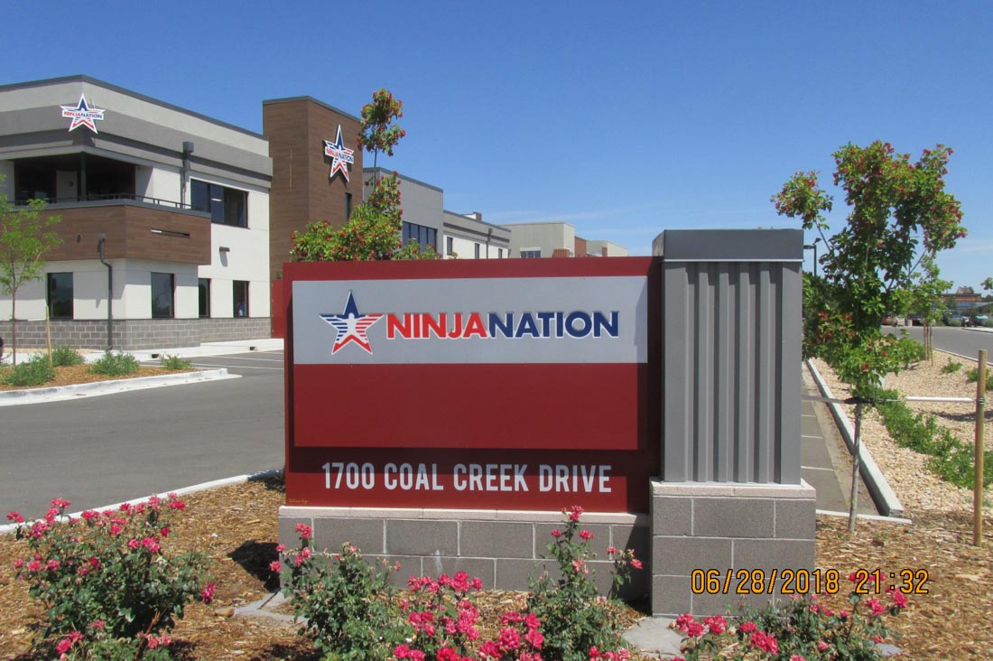 Ninja Nation Monument Sign