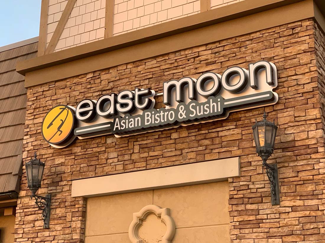 East Moon Sushi 3D Sign