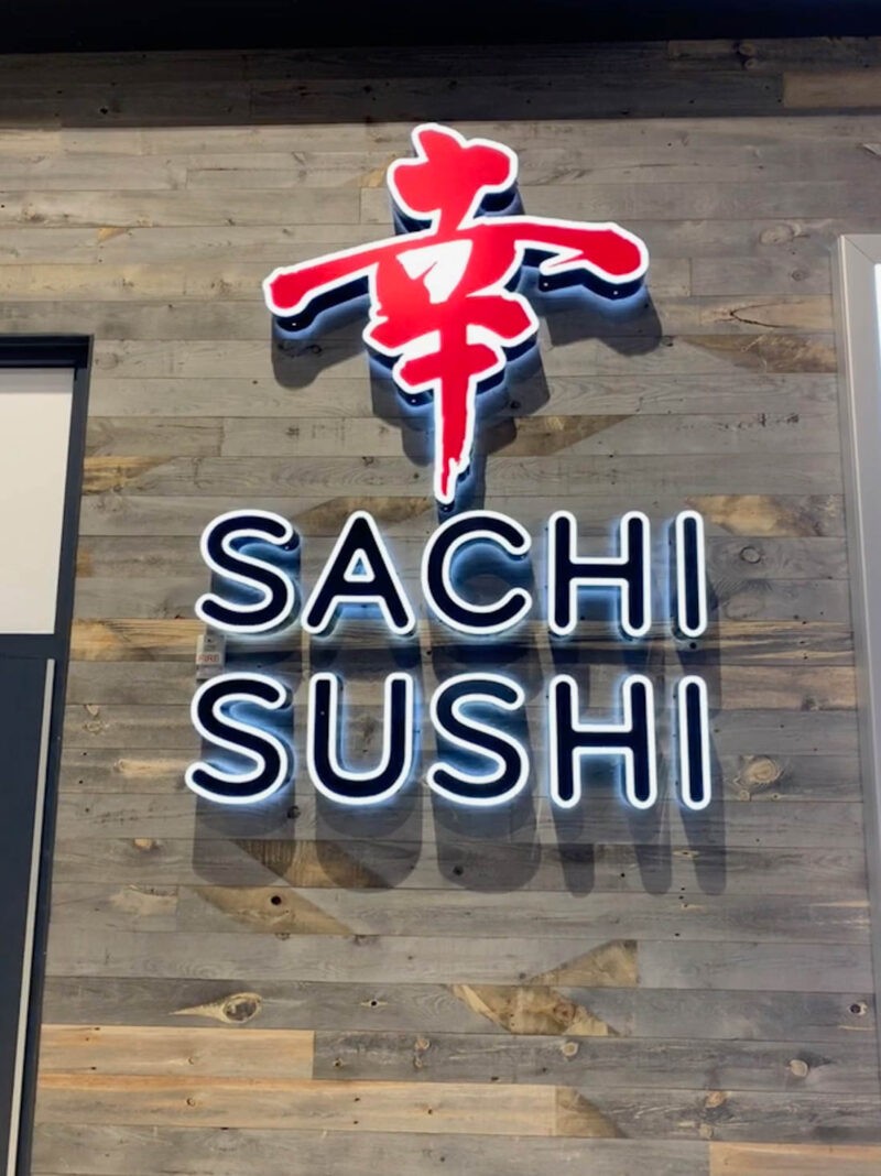 Sachi Sushi 3D letter sign